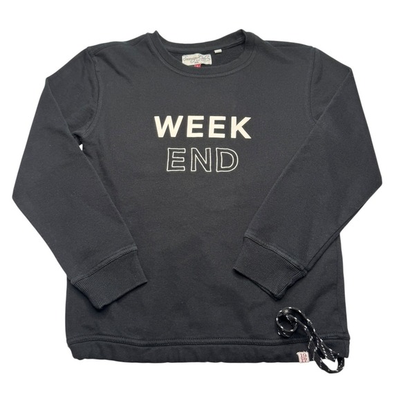 Sovereign Code Kids Black Long Sleeve "Weekend" Crew Neck Big Boys Large 14-16 - Picture 1 of 5